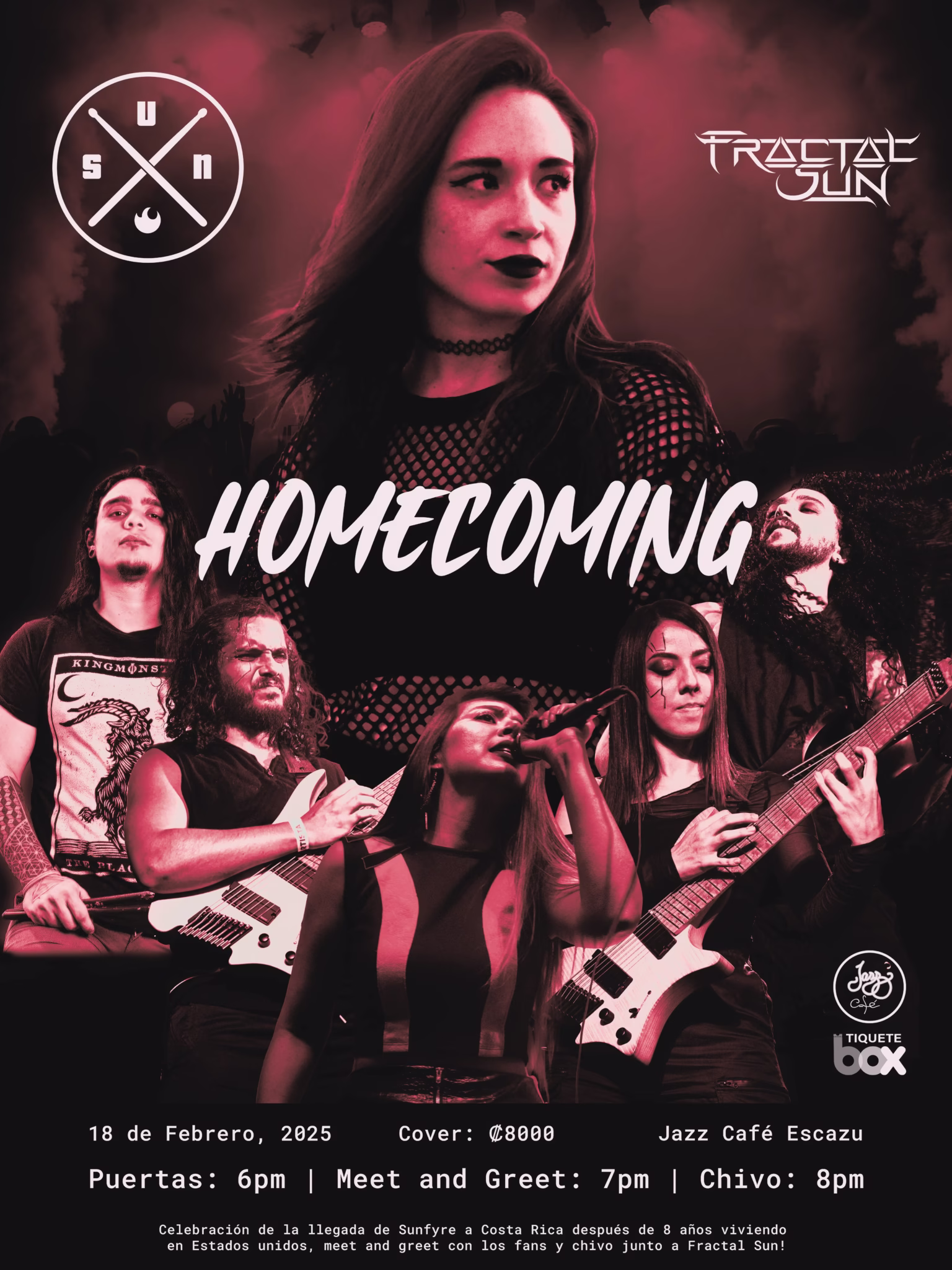 Sunfyre Homecoming Concert Poster (Spanish)