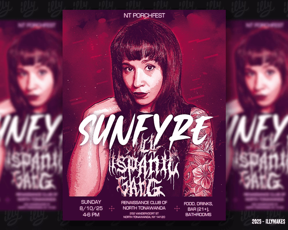 Sunfyre NT Porchfest Concert Poster