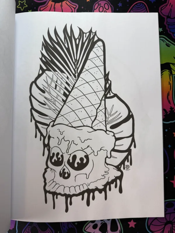 Melted Macabre: A Drippy Trippy Coloring Book