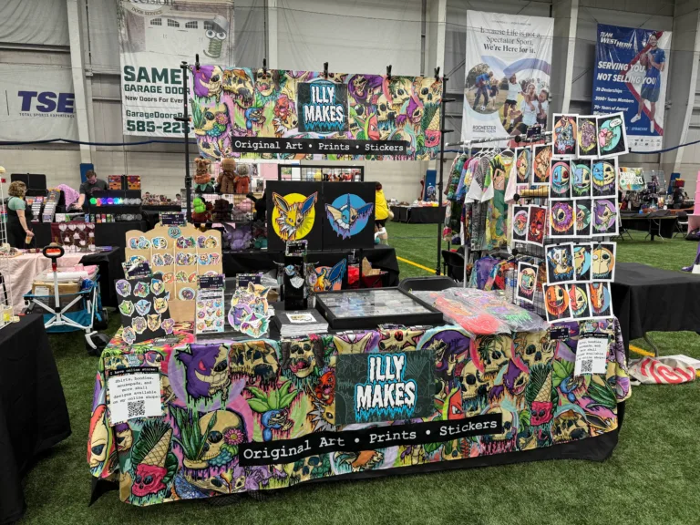 My booth setup at FC3.