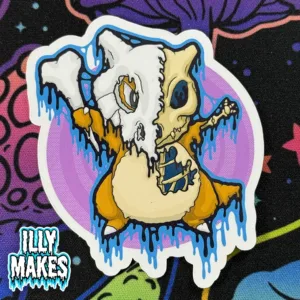 Drippy Cubone Skeleton Sticker