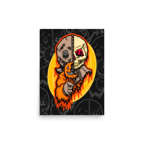Drippy Trick-R-Treat Sam Skull Poster - Image 4