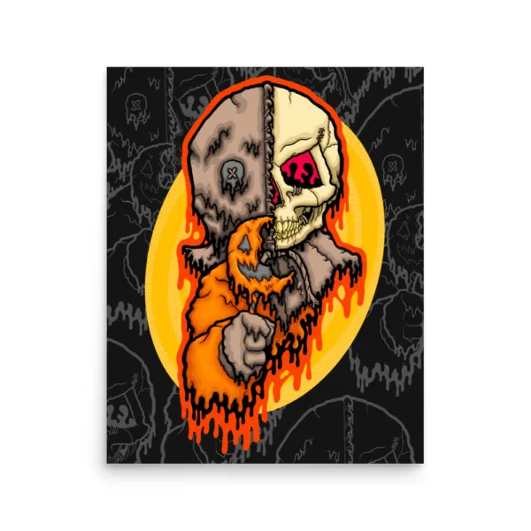 Drippy Trick-R-Treat Sam Skull Poster - Image 3