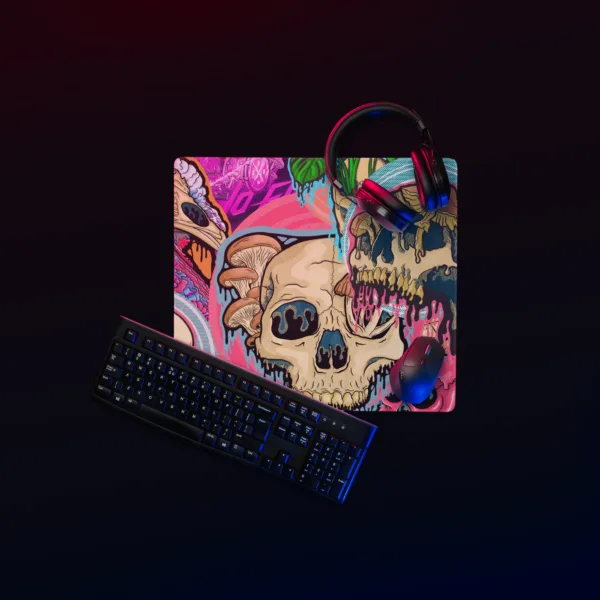 Drippy Skulls Gaming Mousepad - Image 2