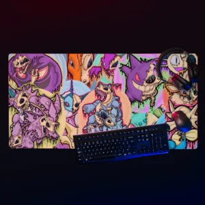 Drippy Pokémon Skulls Gaming Mousepad
