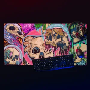 Drippy Skulls Gaming Mousepad