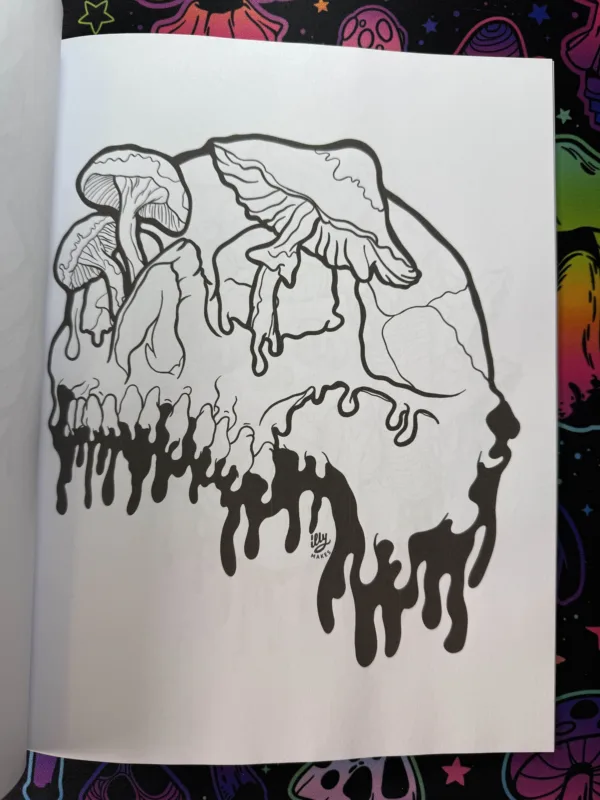 Melted Macabre: A Drippy Trippy Coloring Book