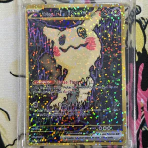 Custom made Drippy Mimikyu Ex card original art by Illymakes