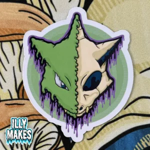 Drippy Scyther Skull Sticker