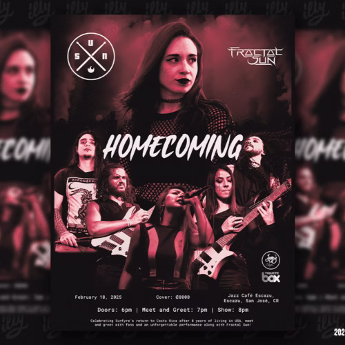 Designing the Sunfyre Homecoming Concert Poster: A Fusion of Metal & Aesthetic Vision