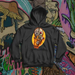 Stay spooky and warm with the Drippy Trick ‘R Treat Sam Skull Hoodie, reimagining the Halloween icon in haunting drippy skull art. Perfect for horror fans and gothic streetwear lovers.