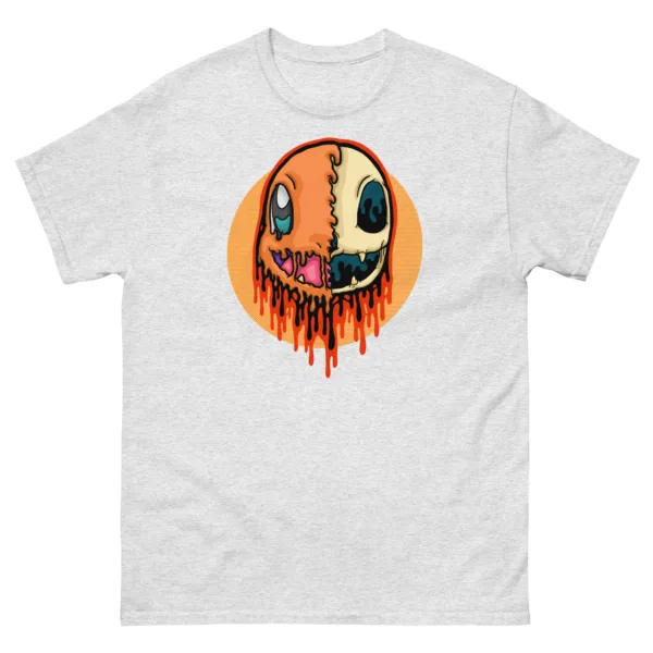 Drippy Charmander Skull T-Shirt - Image 6