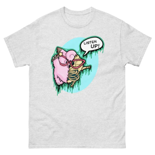 Drippy Clefairy "Listen Up!" Skull T-Shirt - Image 6