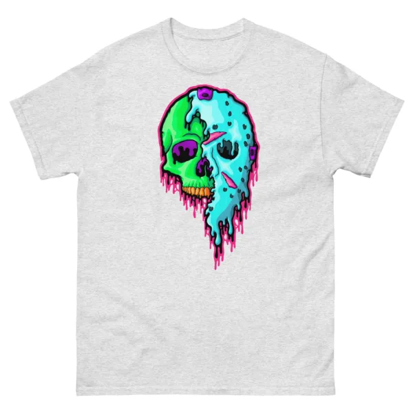 Drippy Neon Jason Skull T-Shirt - Image 6