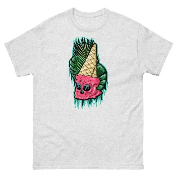 Drippy Ice Cream Skull Tee - Image 6
