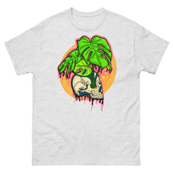 Drippy Monstera Skull Tee - Image 6