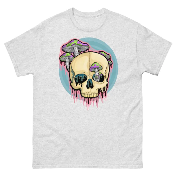 Drippy Mushroom Skull IV T-Shirt - Image 6