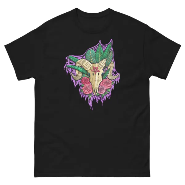 Drippy Baphomet Skull Tee - Image 2
