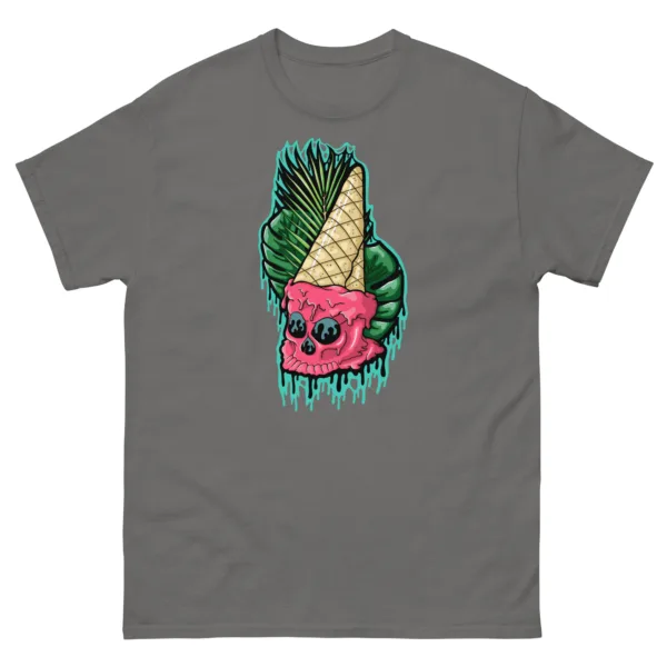 Drippy Ice Cream Skull Tee - Image 4