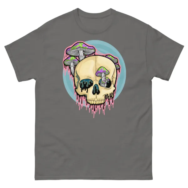 Drippy Mushroom Skull IV T-Shirt - Image 4
