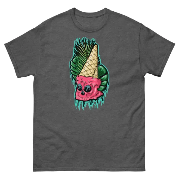 Drippy Ice Cream Skull Tee - Image 3