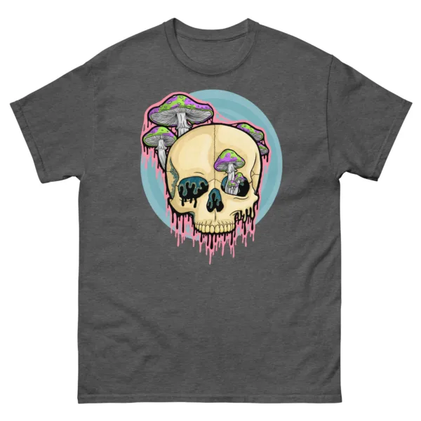 Drippy Mushroom Skull IV T-Shirt - Image 3
