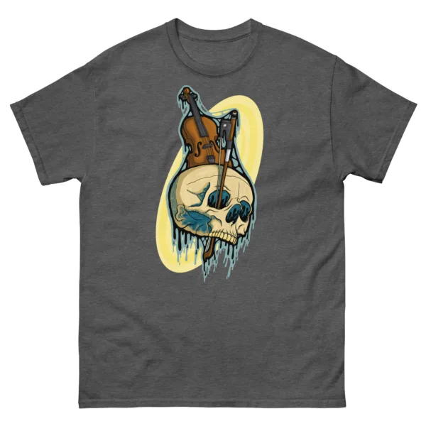 Drippy Violin Skull Tee - Image 3
