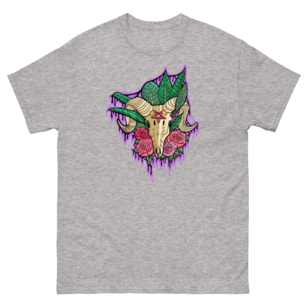 Drippy Baphomet Skull Tee - Image 5