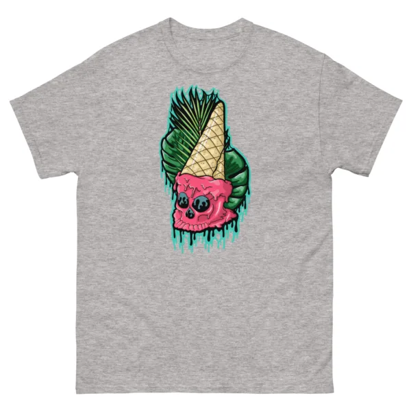 Drippy Ice Cream Skull Tee - Image 5