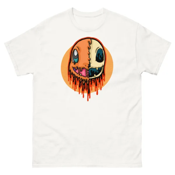Drippy Charmander Skull T-Shirt - Image 7