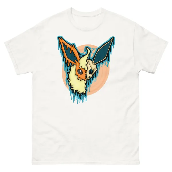 Drippy Flareon Skull T-Shirt - Image 7
