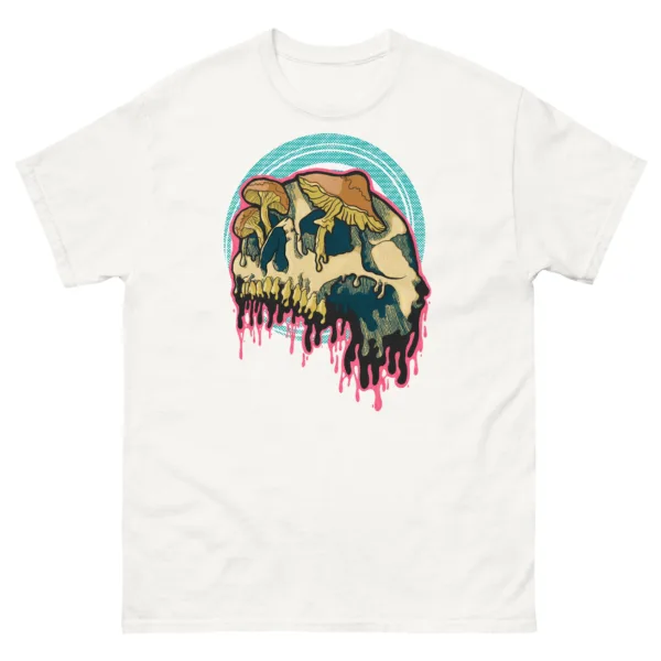 Drippy Mushroom Skull Tee - Image 7