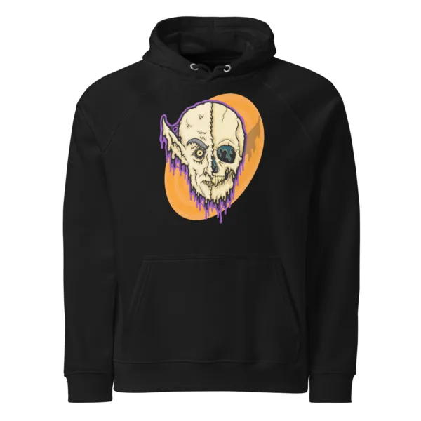 Drippy Nosferatu Skull Hoodie - Image 2