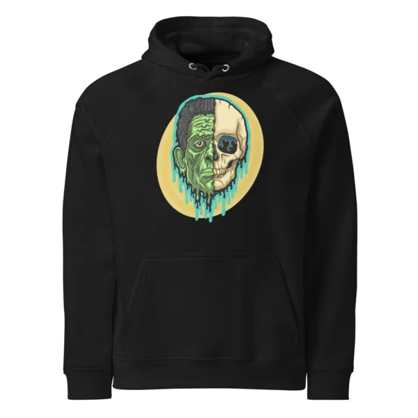 Drippy Frankenstein Skull Hoodie - Image 2
