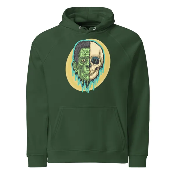Drippy Frankenstein Skull Hoodie - Image 4