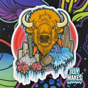 Drippy Golden Buffalo NY Sticker