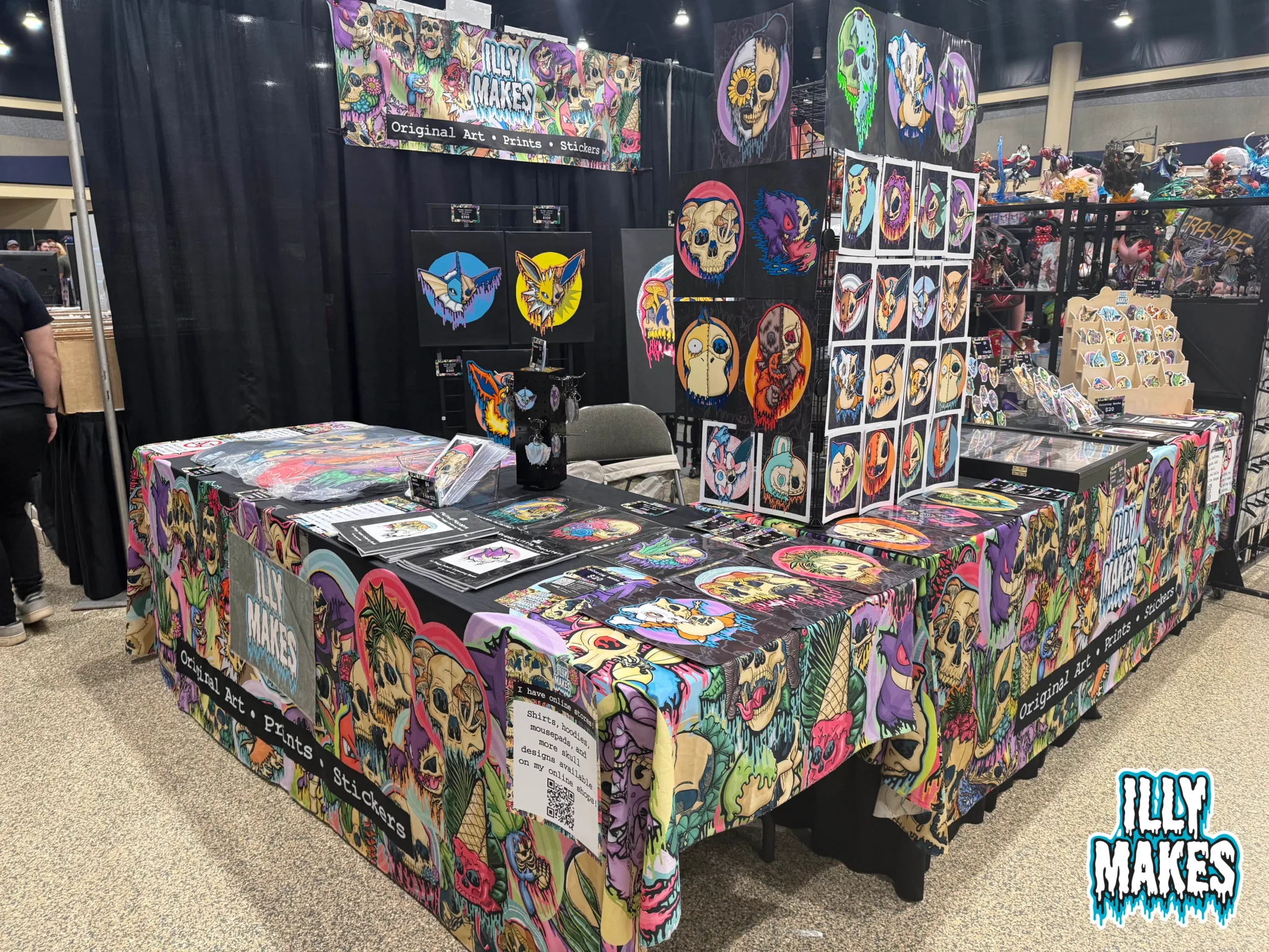 My largest art booth display yet.