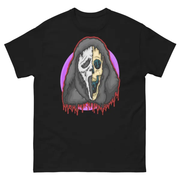 Drippy Ghost Face Skull Tee - Image 7