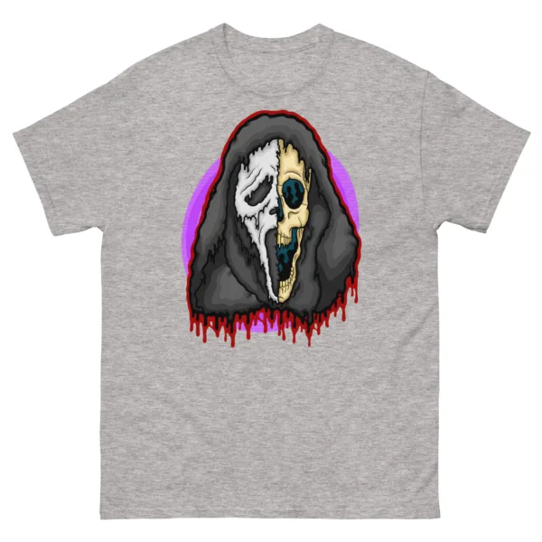 Drippy Ghost Face Skull Tee - Image 4