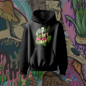 Drippy Courage the Cowardly Dog Skeleton Hoodie