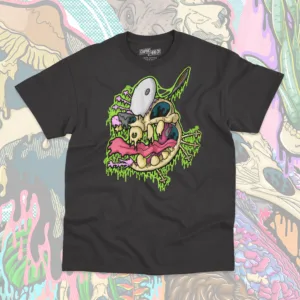 Drippy Courage the Cowardly Dog Skeleton Tee